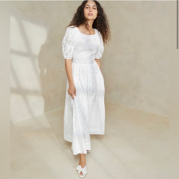 Loeffler Randall Dresses & Skirts - Loeffler Randall White Eyelet Midi Dress